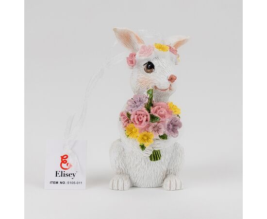 Подвесная статуэтка "Кролик с венком", 8 см, изображение 2 ᐒ купить на  ❤ Like7km.com.ua
