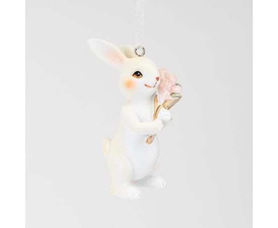 Подвесная статуэтка "Кролик с тюльпанами", 8 см, изображение 2 ᐒ купить на  ❤ Like7km.com.ua