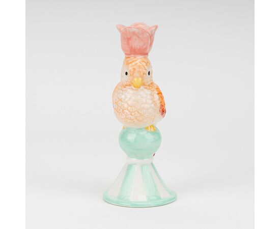 Подсвечник "Оранжевый попугай", 17 см, изображение 2 ᐒ купить на  ❤ Like7km.com.ua