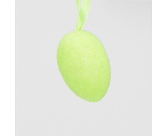 Набор из 6 подвесных флоковых крашанок, зеленый, 6 см, изображение 3 ᐒ купить на  ❤ Like7km.com.ua