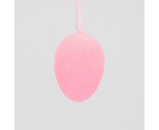 Набор из 3 подвесных флоковых крашанок, розовый, 9,5 см, изображение 2 ᐒ купить на  ❤ Like7km.com.ua