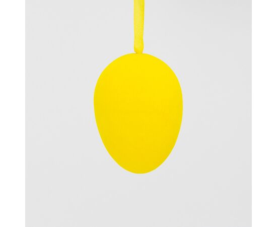 Набор из 3 подвесных флоковых крашанок, желтый, 9,5 см, изображение 2 ᐒ купить на  ❤ Like7km.com.ua