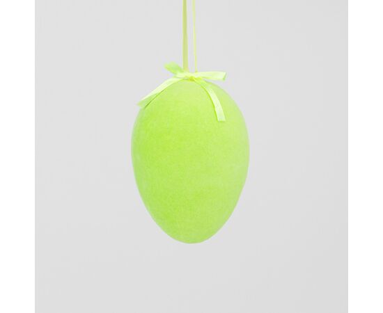Крашанка флоковая подвесная, зеленая, 14 см, изображение 3 ᐒ купить на  ❤ Like7km.com.ua