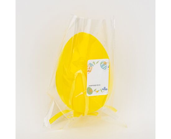 Крашанка флоковая подвесная, желтая, 14 см, изображение 4 ᐒ купить на  ❤ Like7km.com.ua