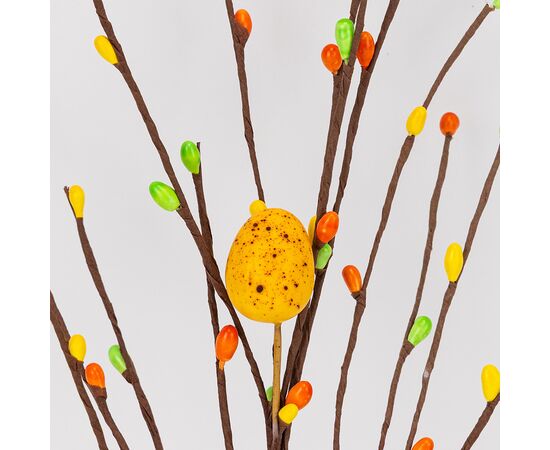 Пасхальная декоративная веточка с крашанками, 42 см, изображение 3 ᐒ купить на  ❤ Like7km.com.ua