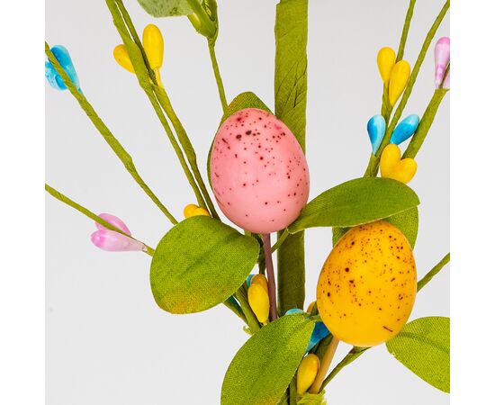 Пасхальная декоративная веточка "Крашанки", 40 см, изображение 2 ᐒ купить на  ❤ Like7km.com.ua