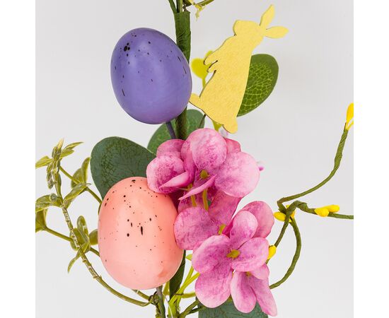 Пасхальная декоративная веточка "Пасхальный кролик", 46 см, изображение 2 ᐒ купить на  ❤ Like7km.com.ua