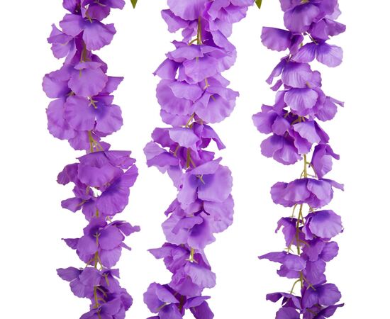 Искусственная свисающая ветвь "Глициния", сиреневая, 103 см, изображение 3 ᐒ купить на  ❤ Like7km.com.ua
