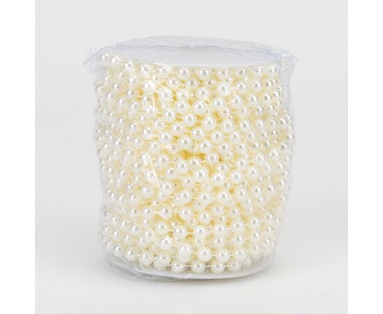 Гирлянда из бусин, кремовая, 15 м, изображение 2 ᐒ купить на  ❤ Like7km.com.ua