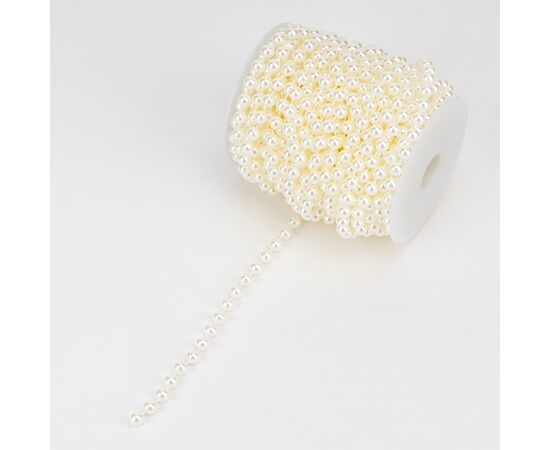 Гирлянда из бусин, кремовая, 15 м, изображение 4 ᐒ купить на  ❤ Like7km.com.ua