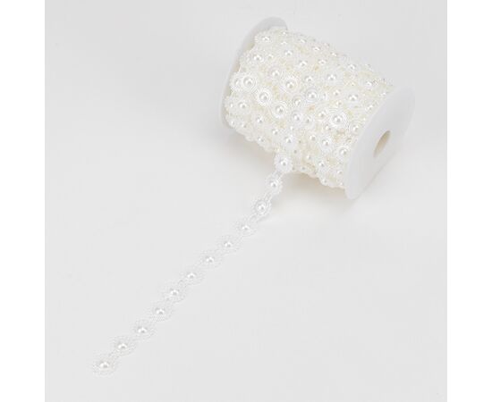 Гирлянда из бусин, кремовая, 15 м, изображение 4 ᐒ купить на  ❤ Like7km.com.ua