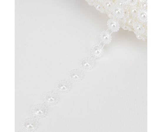 Гирлянда из бусин, кремовая, 15 м, изображение 5 ᐒ купить на  ❤ Like7km.com.ua