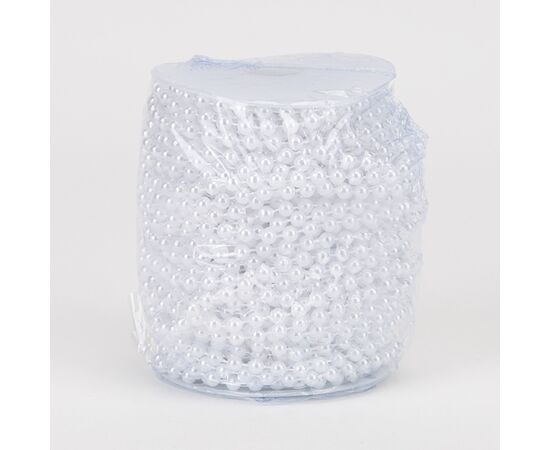 Гирлянда из бусин, белая, 15 м, изображение 2 ᐒ купить на  ❤ Like7km.com.ua