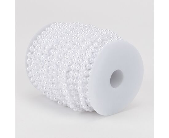 Гирлянда из бусин, белая, 15 м, изображение 3 ᐒ купить на  ❤ Like7km.com.ua