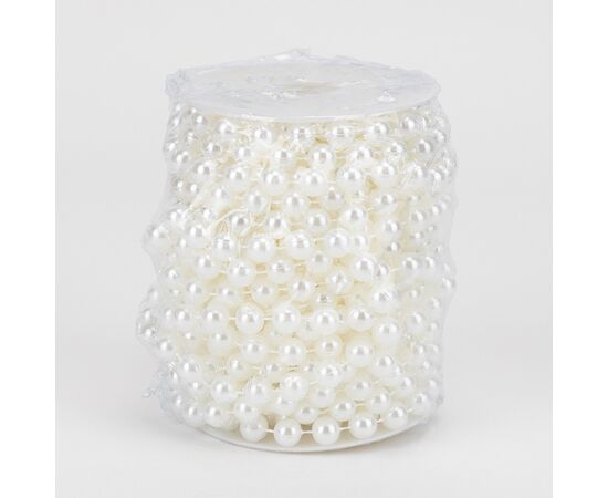 Гирлянда из бусин, кремовая, 15 м, изображение 2 ᐒ купить на  ❤ Like7km.com.ua