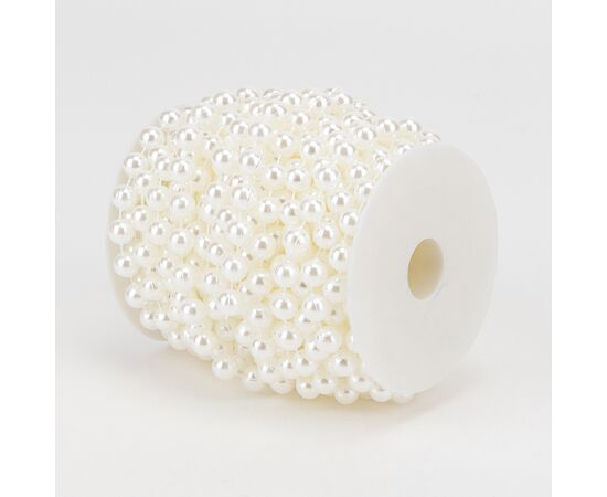 Гирлянда из бусин, кремовая, 15 м, изображение 3 ᐒ купить на  ❤ Like7km.com.ua