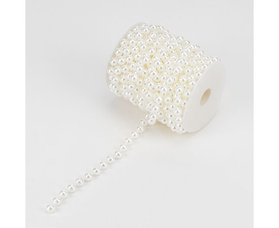 Гирлянда из бусин, кремовая, 15 м, изображение 4 ᐒ купить на  ❤ Like7km.com.ua