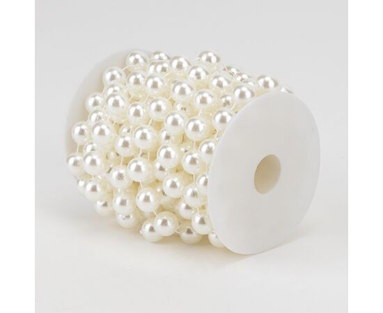 Гирлянда из бусин, кремовая, 15 м, изображение 3 ᐒ купить на  ❤ Like7km.com.ua