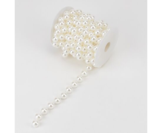 Гирлянда из бусин, кремовая, 15 м, изображение 4 ᐒ купить на  ❤ Like7km.com.ua