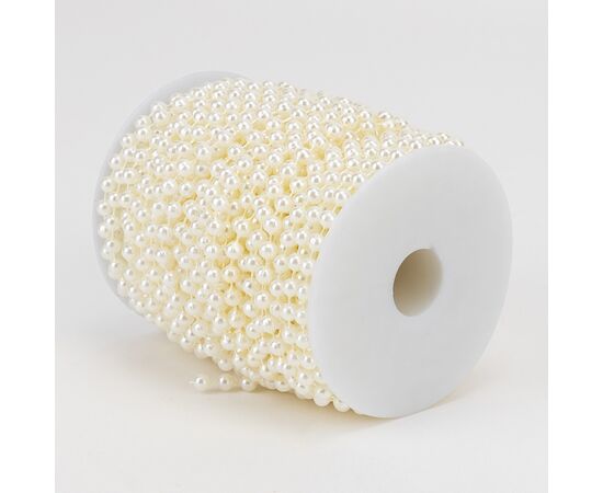 Гирлянда из бусин, кремовая, 15 м, изображение 3 ᐒ купить на  ❤ Like7km.com.ua