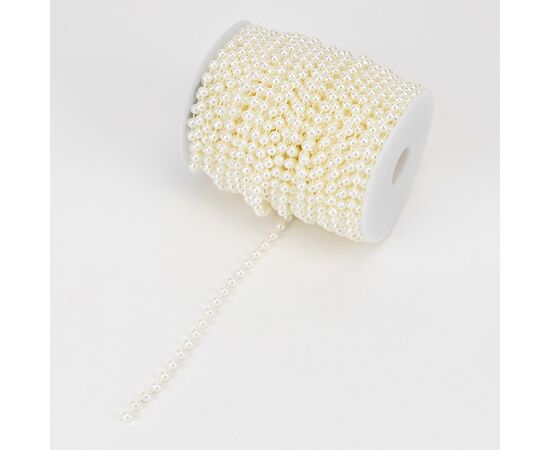 Гирлянда из бусин, кремовая, 15 м, изображение 4 ᐒ купить на  ❤ Like7km.com.ua