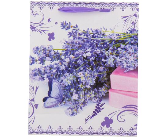 Подарочный пакет "Лавандовый натюрморт", 26*32 см, изображение 3 ᐒ купить на  ❤ Like7km.com.ua