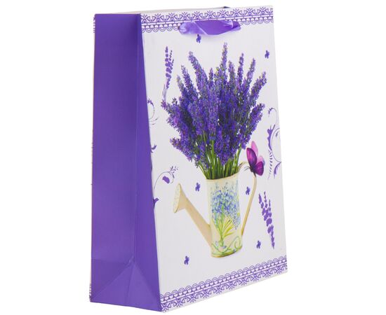 Подарочный пакет "Лавандовый натюрморт", 26*32 см, изображение 5 ᐒ купить на  ❤ Like7km.com.ua