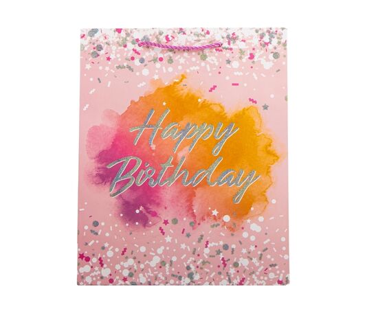 Подарочный пакет "День Рождения", 26*32 см, изображение 4 ᐒ купить на  ❤ Like7km.com.ua