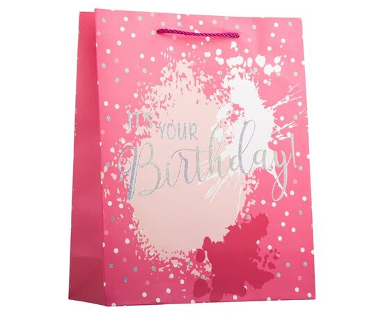 Подарочный пакет "День Рождения", 30*41,5 см, изображение 2 ᐒ купить на  ❤ Like7km.com.ua