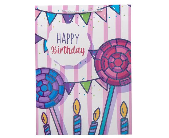 Подарочный пакет "Яркий праздник", 31*42 см * Рандомный выбор дизайна, изображение 4 ᐒ купить на  ❤ Like7km.com.ua