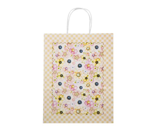 Подарочный пакет "Цветочное настроение", 18,5*25,5 см, изображение 3 ᐒ купить на  ❤ Like7km.com.ua