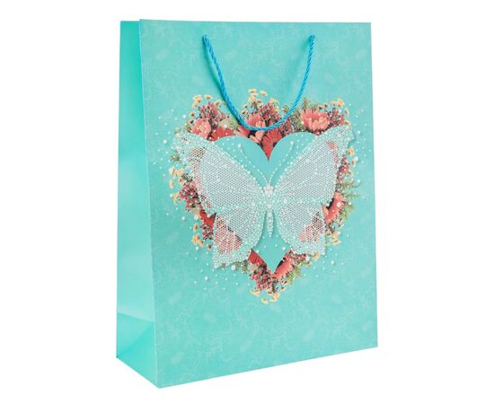 Подарочный пакет "Бабочка", 30*40 см * Рандомный выбор дизайна, изображение 2 ᐒ купить на  ❤ Like7km.com.ua