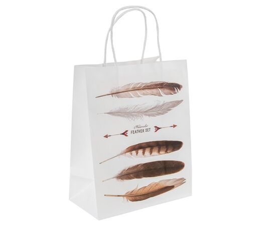 Подарочный пакет "Магия пера", 18*23 см * Рандомный выбор дизайна, изображение 2 ᐒ купить на  ❤ Like7km.com.ua