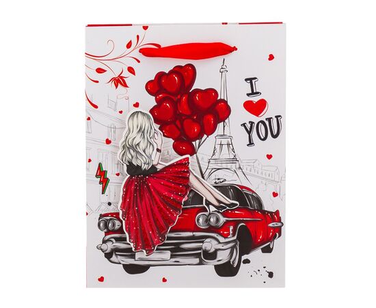 Подарочный пакет "Любовь в деталях", 18*24 см * Рандомный выбор дизайна, изображение 2 ᐒ купить на  ❤ Like7km.com.ua