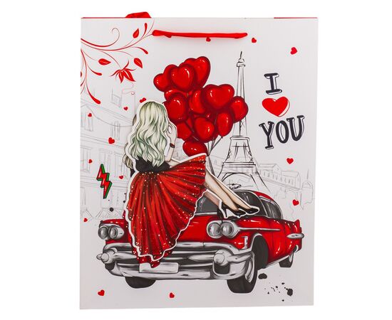 Подарочный пакет "Любовь в деталях", 26*32 см * Рандомный выбор дизайна, изображение 4 ᐒ купить на  ❤ Like7km.com.ua