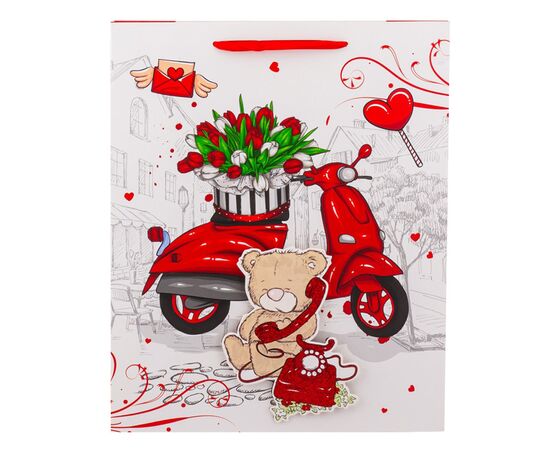 Подарочный пакет "Любовь в деталях", 26*32 см * Рандомный выбор дизайна, изображение 5 ᐒ купить на  ❤ Like7km.com.ua