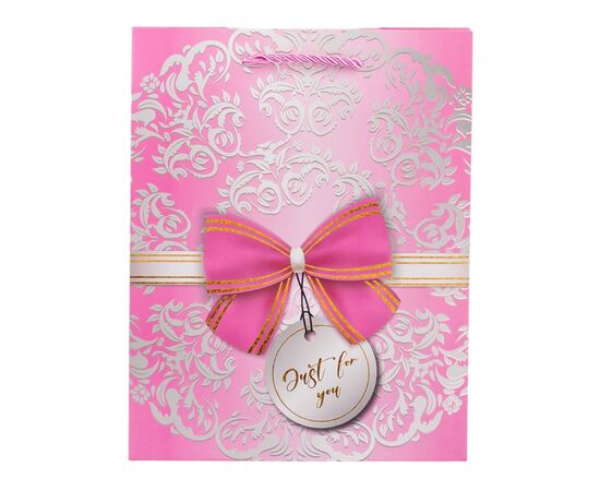 Подарочный пакет "Элегантный бант", 18*23 см * Рандомный выбор дизайна, изображение 4 ᐒ купить на  ❤ Like7km.com.ua