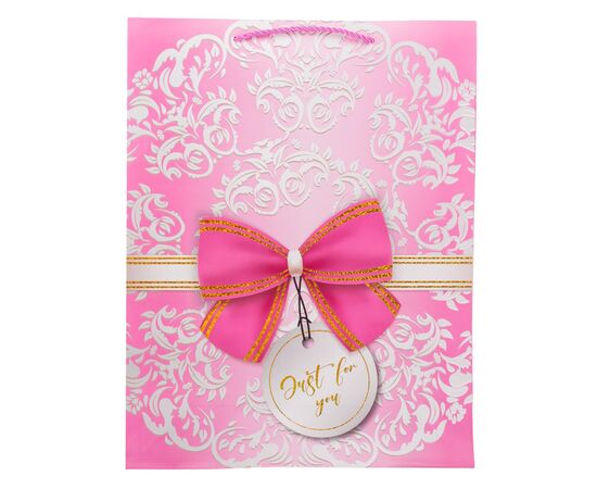 Подарочный пакет "Элегантный бант", 31*40 см * Рандомный выбор дизайна, изображение 3 ᐒ купить на  ❤ Like7km.com.ua