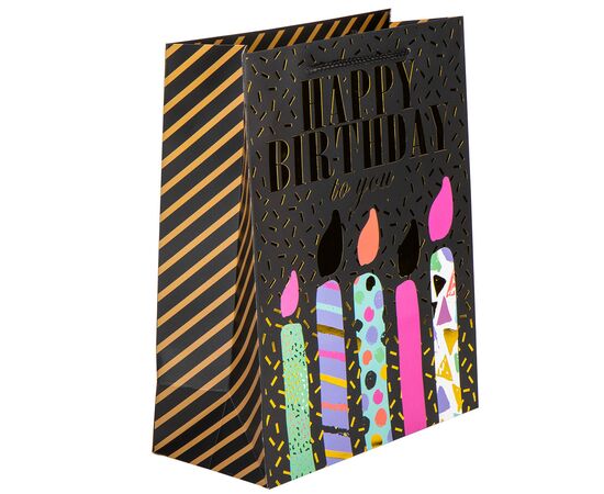 Подарочный пакет "День Рождения", 32*26*12 см, изображение 2 ᐒ купить на  ❤ Like7km.com.ua