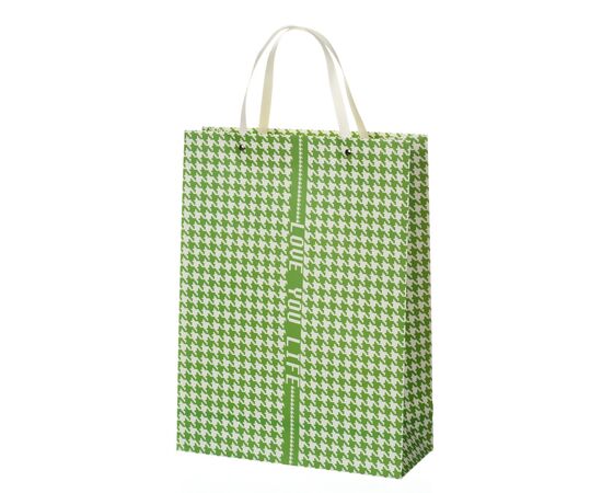 Подарочный пакет "Клетка" L, изображение 2 ᐒ купить на  ❤ Like7km.com.ua