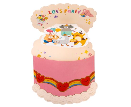 Серия открыток "Торт ко Дню Рождения", 4 вида, изображение 5 ᐒ купить на  ❤ Like7km.com.ua