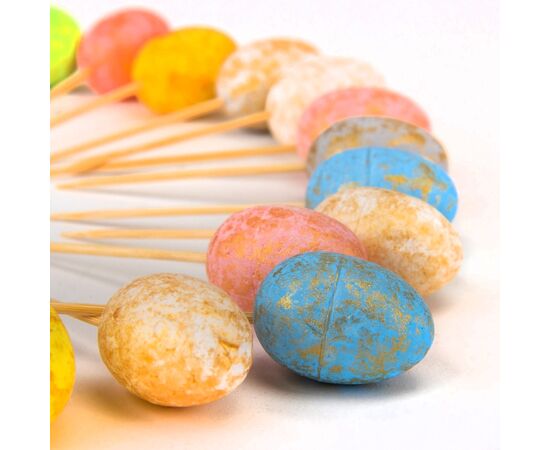 Набор пасхальных шпажек "Крашанки", 7 см, изображение 2 ᐒ купить на  ❤ Like7km.com.ua