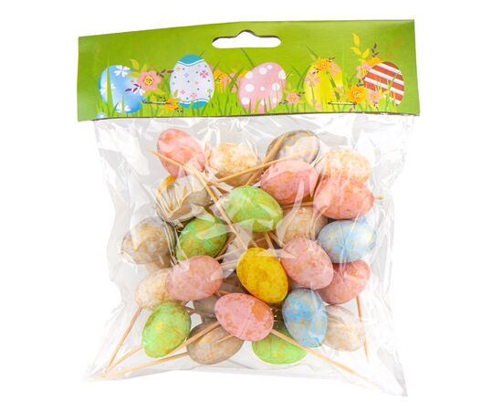 Набор пасхальных шпажек "Крашанки", 7 см, изображение 3 ᐒ купить на  ❤ Like7km.com.ua