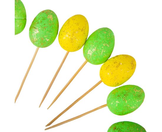 Набор пасхальных шпажек "Крашанки", 7 см, изображение 3 ᐒ купить на  ❤ Like7km.com.ua