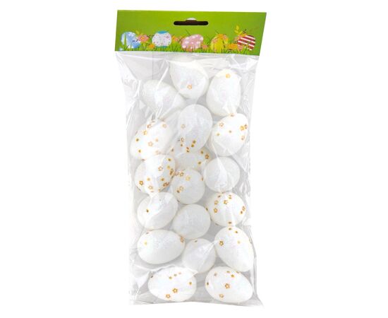 Набор мини пасхальных яиц "Золотые звезды", 18 шт, изображение 2 ᐒ купить на  ❤ Like7km.com.ua