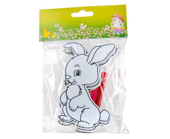 Набор зайчиков с фломастерами "Раскраска", 3 шт., изображение 2 ᐒ купить на  ❤ Like7km.com.ua