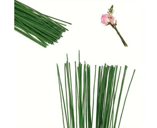 Флористическая проволока, зеленая, 40 см, изображение 2 ᐒ купить на  ❤ Like7km.com.ua