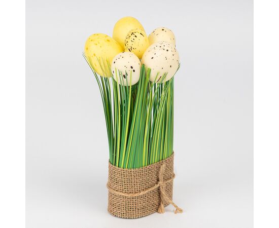 Пасхальная композиция «Желтые крашенки», 18 см, изображение 2 ᐒ купить на  ❤ Like7km.com.ua