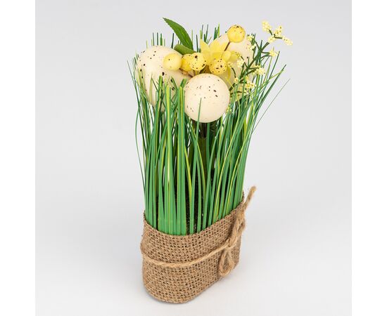 Пасхальная композиция «Цветочная лужайка», 19 см, изображение 2 ᐒ купить на  ❤ Like7km.com.ua