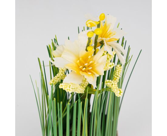 Пасхальная композиция «Желтые цветы», 20 см, изображение 3 ᐒ купить на  ❤ Like7km.com.ua